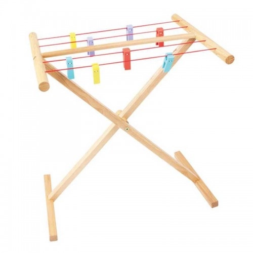 Детска дървена играчка BigJigs Clothes Airer Сушилник за дрехи | P88707