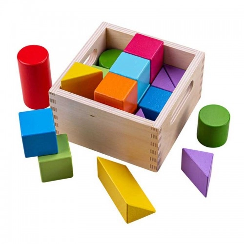 Детска дървена играчка BigJigs First Building Blocks | P88711