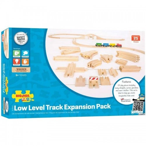 Детска дървена играчка BigJigs Low Level Track Expansion Pack  - 4
