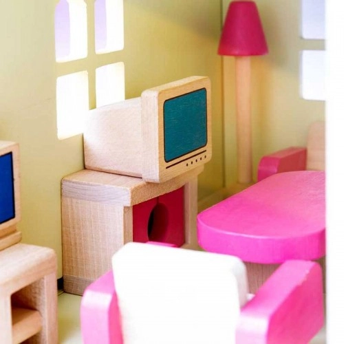 Детска дървена игра BigJigs Heritage Playset Doll Furniture Set | P88753