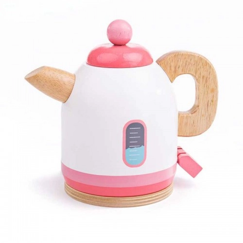 Детска дървена играчка BigJigs Pink Kettle Розов чайник | P88789