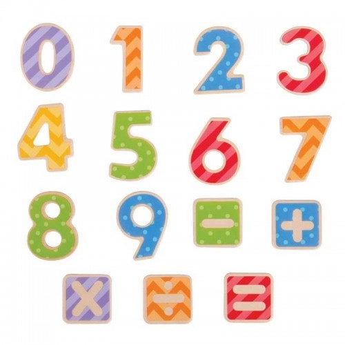 Детска дървена играчка BigJigs Magnetic - Numbers Магнитни цифри | P88918