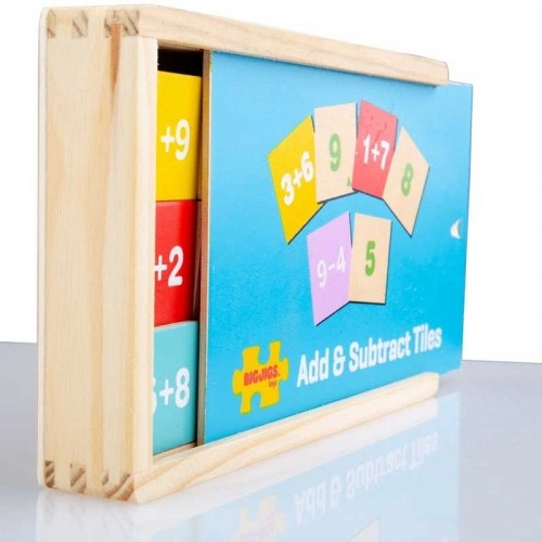 Детска дървена игра BigJigs Add and Subtract Box | P88923