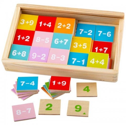 Детска дървена игра BigJigs Add and Subtract Box | P88923