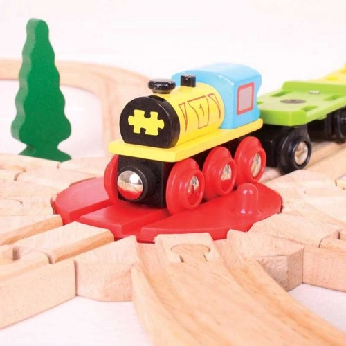 Детска дървена играчка BigJigs 8 Way Turntabl Платформа 8 посоки | P88943