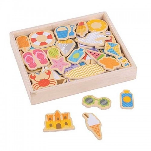 Детска дървена играчка BigJigs Seaside Magnets | P88946