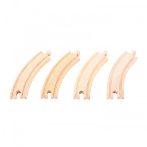 Детска дървена играчка BigJigs Long Curves Pack of 4 | P88988