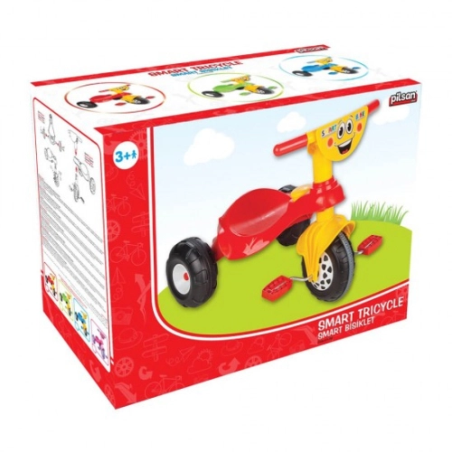 Детски мотор с педали Smart - 07132 червен  - 2