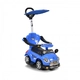 Детска кола за бутане с дръжка Moni Paradise синя  - 1