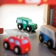 Детска дървена играчка BigJigs Park & Play Garage  - 4