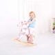 Детска дървена играчка BigJigs Floral Rocking Hors Конче за езда  - 2