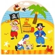 Детски дървен пъзел BigJigs Pirate Arched Puzzle Пирати  - 3