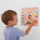 Детска дървена игра BigJigs Calendar Календар и часовник  - 2
