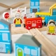 Детска дървена играчка BigJigs Town and Country Train Set  - 7