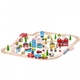 Детска дървена играчка BigJigs Town and Country Train Set  - 1