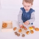 Детска дървена играчка BigJigs Cutting Bread and Pastries Crate  - 2