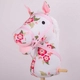 Детска дървена играчка BigJigs Floral Hobby Horse  - 5