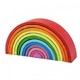 Детска дървена игра BigJigs Wooden Stacking Rainbow - Large Дъга 