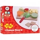 Детска дървена играчка BigJigs Cheese Board Set Дъска и сиренца  - 3