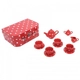 Детски комплект за игра BigJigs Red Polka Dot Porcelain Tea Set  - 3