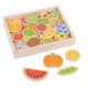 Детска дървена играчка BigJigs Fruit and Veg Magnets  - 1