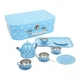 Детски комплект за игра BigJigs Blue Polka Dot Tin Tea Set  - 1