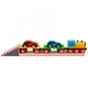 Детска дървена играчка BigJigs Car Loader Влакче автовоз  - 2