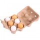 Детска дървена играчка BigJigs Six Eggs in Carton 6 яйца в кутия 