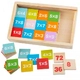 Детска дървена игра BigJigs Times Table Box Суми за пресмятане  - 1