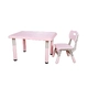 Детски комплект регулируема маса и стол Sonne Розова  - 5