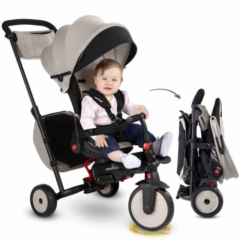 Бебешка сгъваема триколка Smart Trike STR7 J, сив цвят | P89271