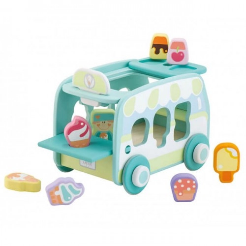 Бебешка играчка Камион за сладолед за дърпане и сортиране Sevi | P89277