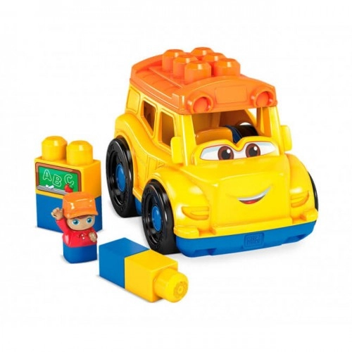 Детски игрален комплект Mega Bloks, Училищен автобус  - 1