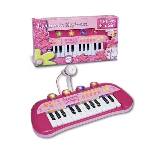 Детски електронен синтезатор Bontempi с 24 клавиша и микрофон | P89432