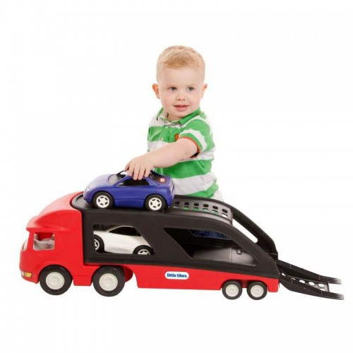 Детски автовоз с две коли Little Tikes червено/черно | P89440
