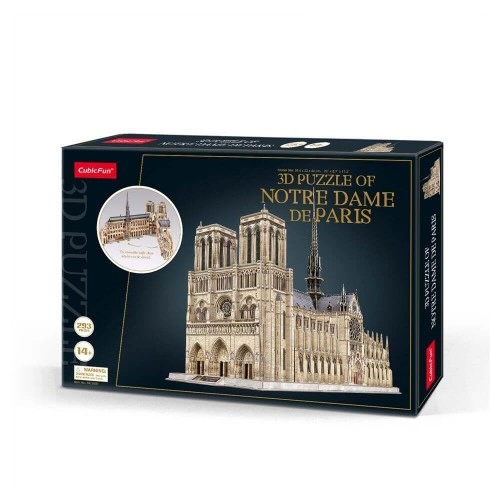 Детски 3D пъзел CubicFun Notre Dame de Paris 293ч. Разгъващ се | P89817