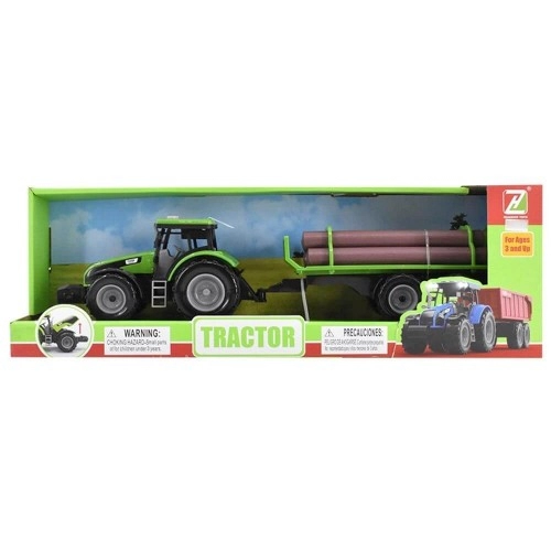 Детски трактор с ремарке, звук и светлина Farm Tractor | P90258