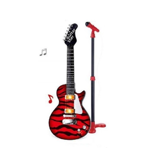 Детска електрическа китара с микрофон на стойка Ocie Guitar Star | P90266