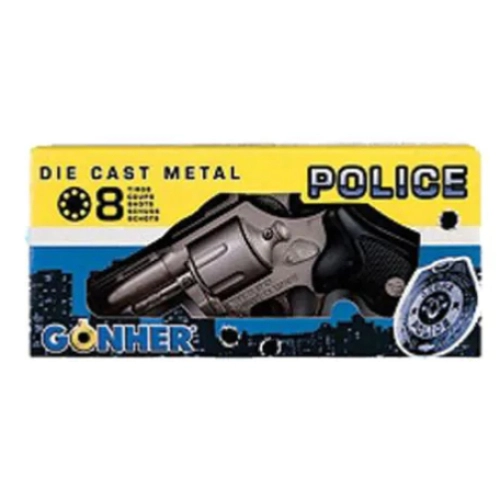 Полицейски револвер с капси и звук POLICE Gonher 33/0 | P24102