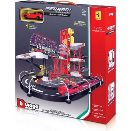 Ferrari Състезателен гараж с 1 кола Bburago | P24128