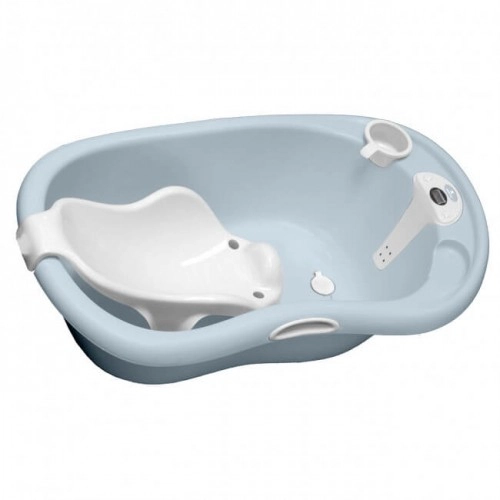 Бебешка вана Lavera Blue с вграден термометър и подложка | P90656