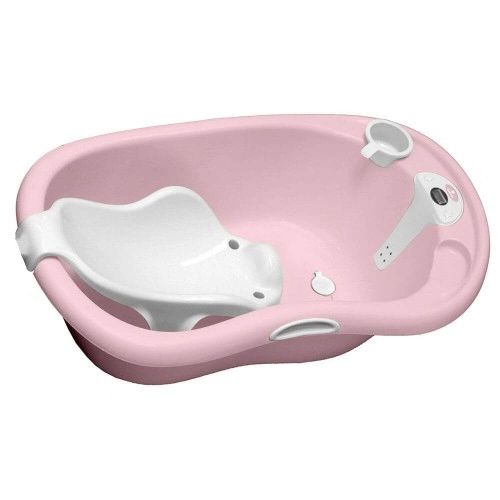 Бебешка вана Lavera Pink с вграден термометър и подложка | P90657