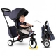Бебешка сгъваема триколка Smart Trike STR7 Vibe, дънков цвят  - 6