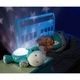 Бебешка музикална лампа-прожектор плюшен хипопотам, син  - 4