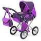 Детска количка за кукли Bayer City Star с чанта и кош  - 1
