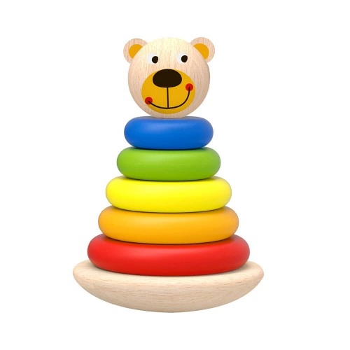 Дървени бебешки рингове Bear - TKF004 | P91324