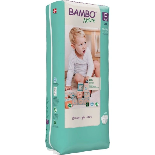 Еко пелени Bambo Nature размер 5, XL, 12-18кг., 44 бр P91424