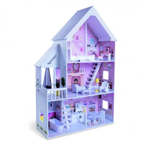 Дървена къща за кукли с обзавеждане Cindаrella 4127 | P91432