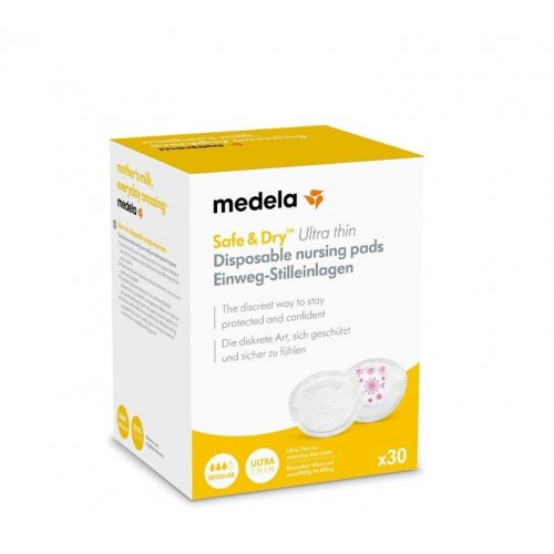 Подплънки за кърма Medela, Safe&Dry Ultra Thin, 30бр | P91576