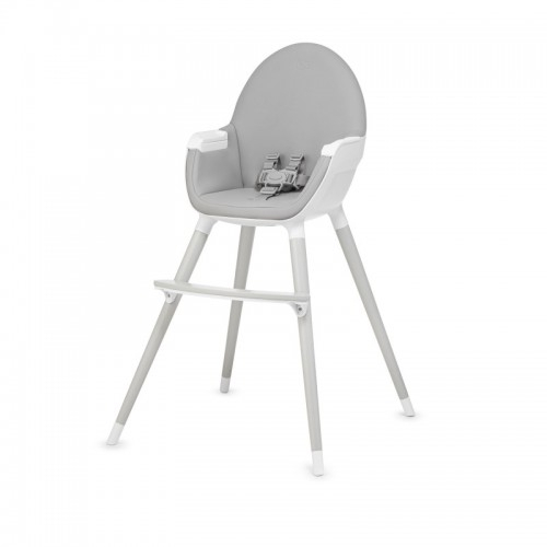 Детско столче за хранене 2 в 1 KinderKraft FINI, сиво/сиви крака | P92106
